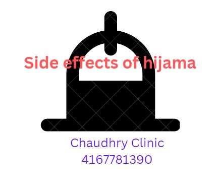 Sdie effects of Hijama